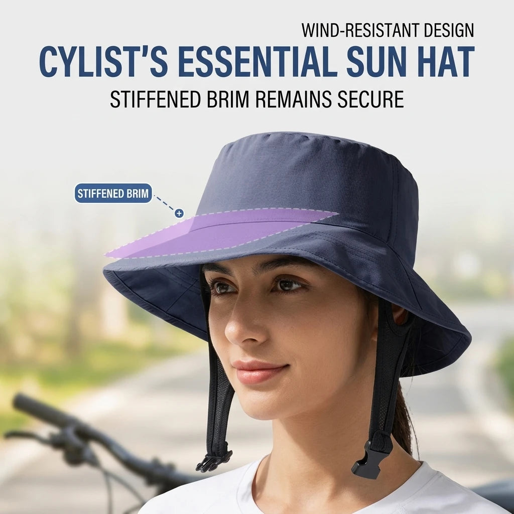 Women's UPF 50+ Wide Brim Sun Hat | 360° Brim & Adj. Strap