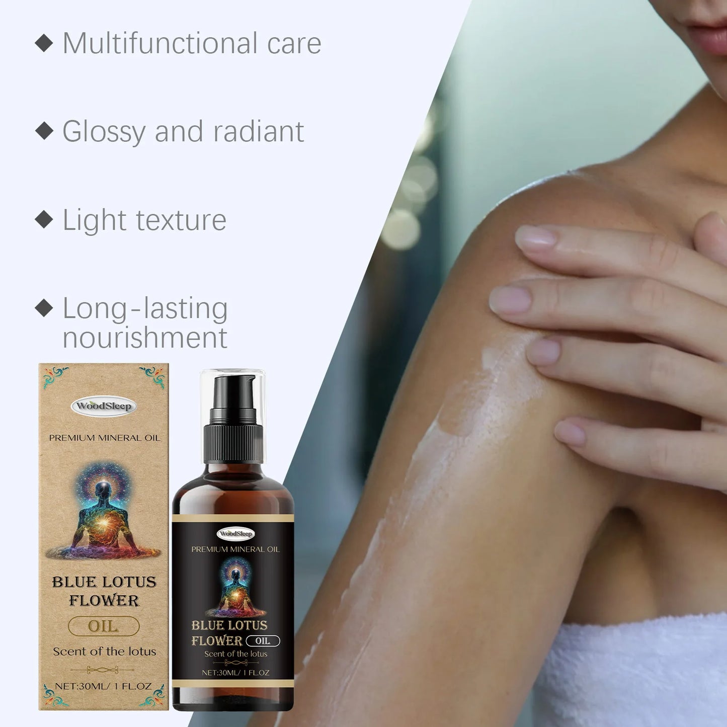 Blue Lotus Essential Oil – Skin, Hair, Nails & Diffuser | 30ml