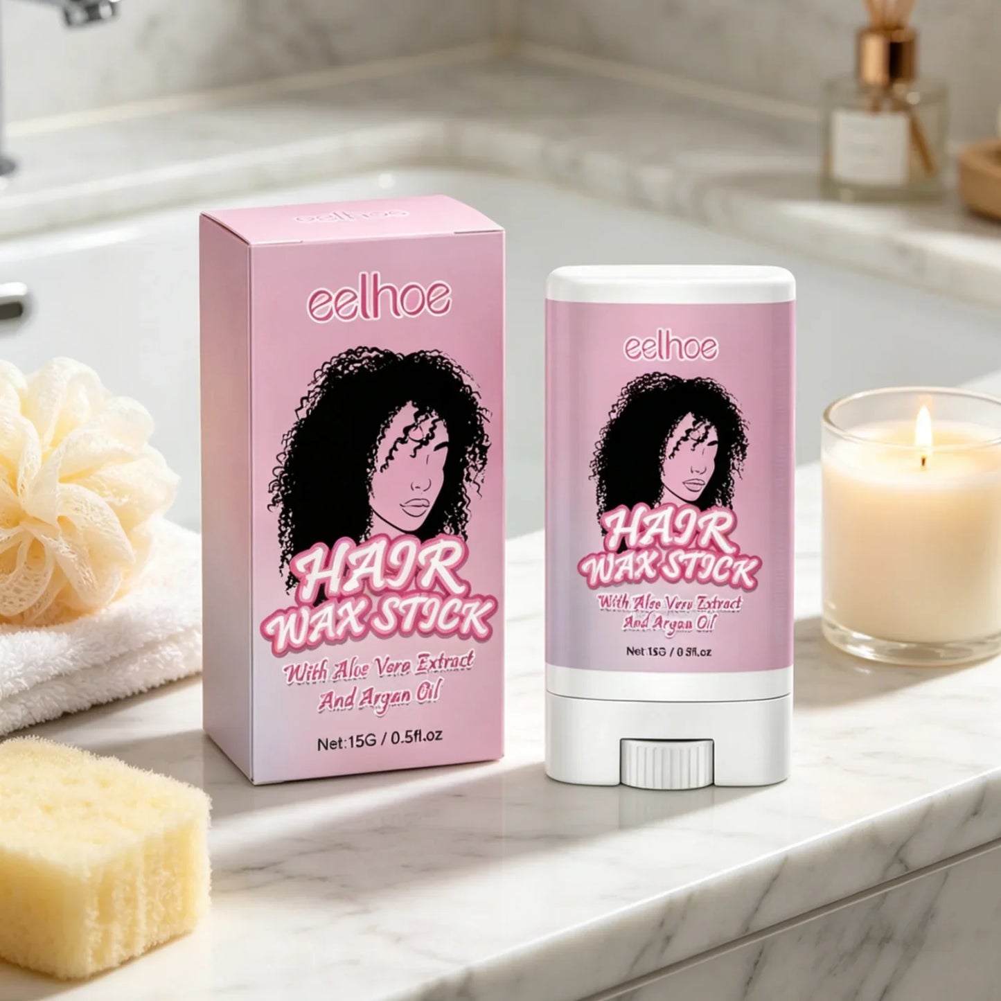 EELHOE Hair Wax Stick – Frizz Control, Nourishing Hold & Shine