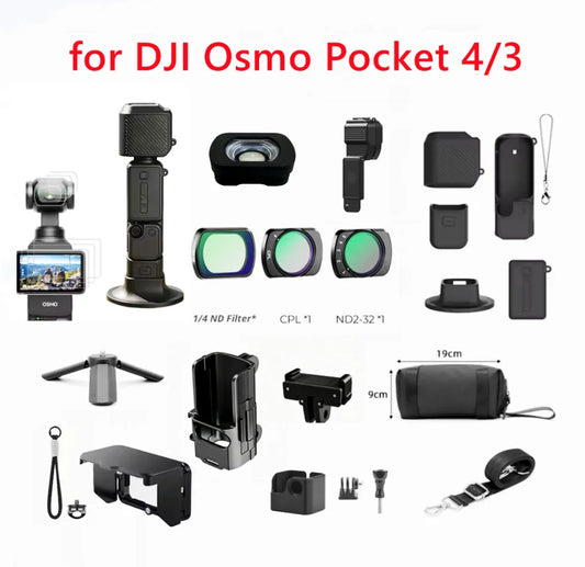 DJI Osmo Pocket 4/3 Accessories Kit – Case, Mount & Tripod Camera Accessories Kit Oasis Select