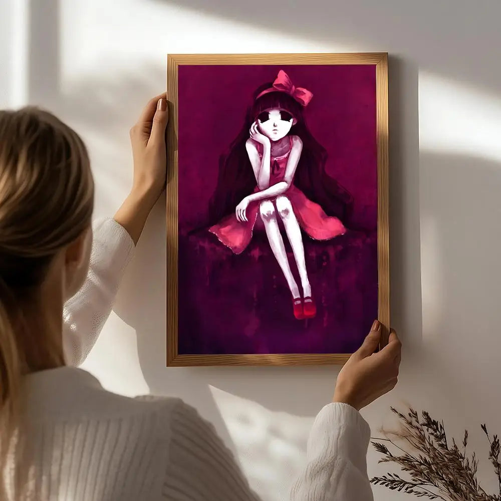 Anime S-Shiki Poster HD Self Adhesive Waterproof Wall Art Ideal for Home Office Dorm Bedroom Great Gift Peaceful Pleasures Health and Wellness White6 50X70cmNoframe