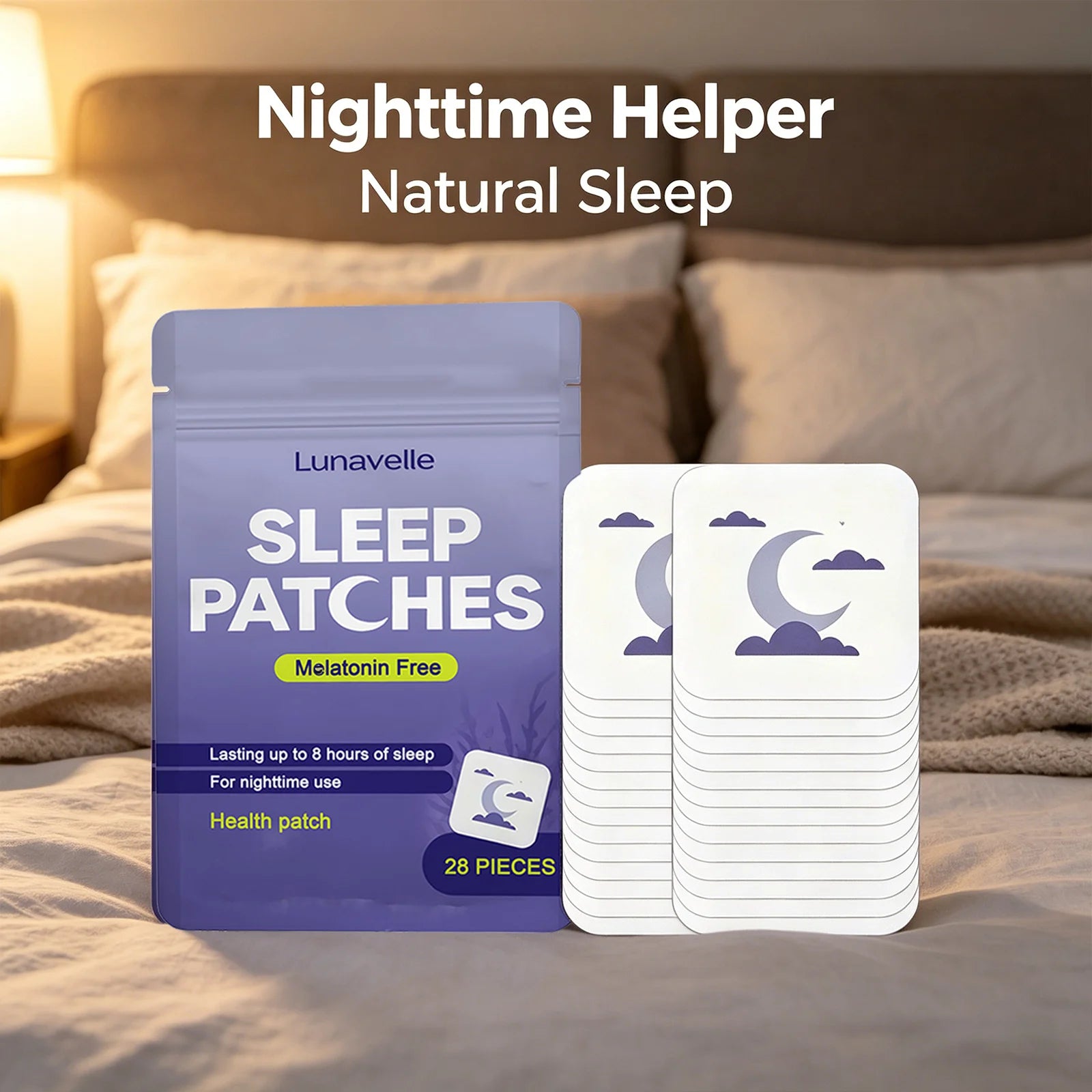 Natural Sleep Aid Patches | Melatonin-Free 8Hr Sleep Support Sleep Aid Patch Peaceful Pleasures Health and Wellness