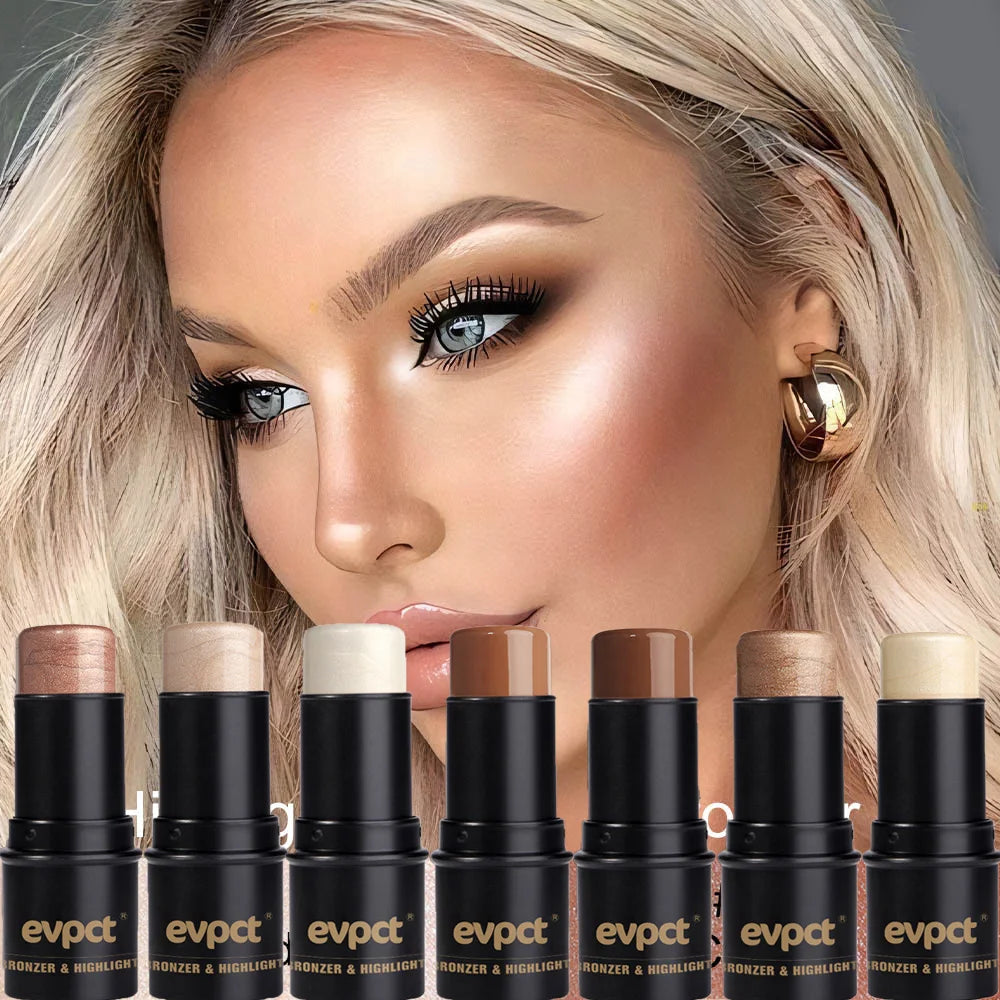4-in-1 Highlight & Contour Stick | Bronzer Blush Concealer