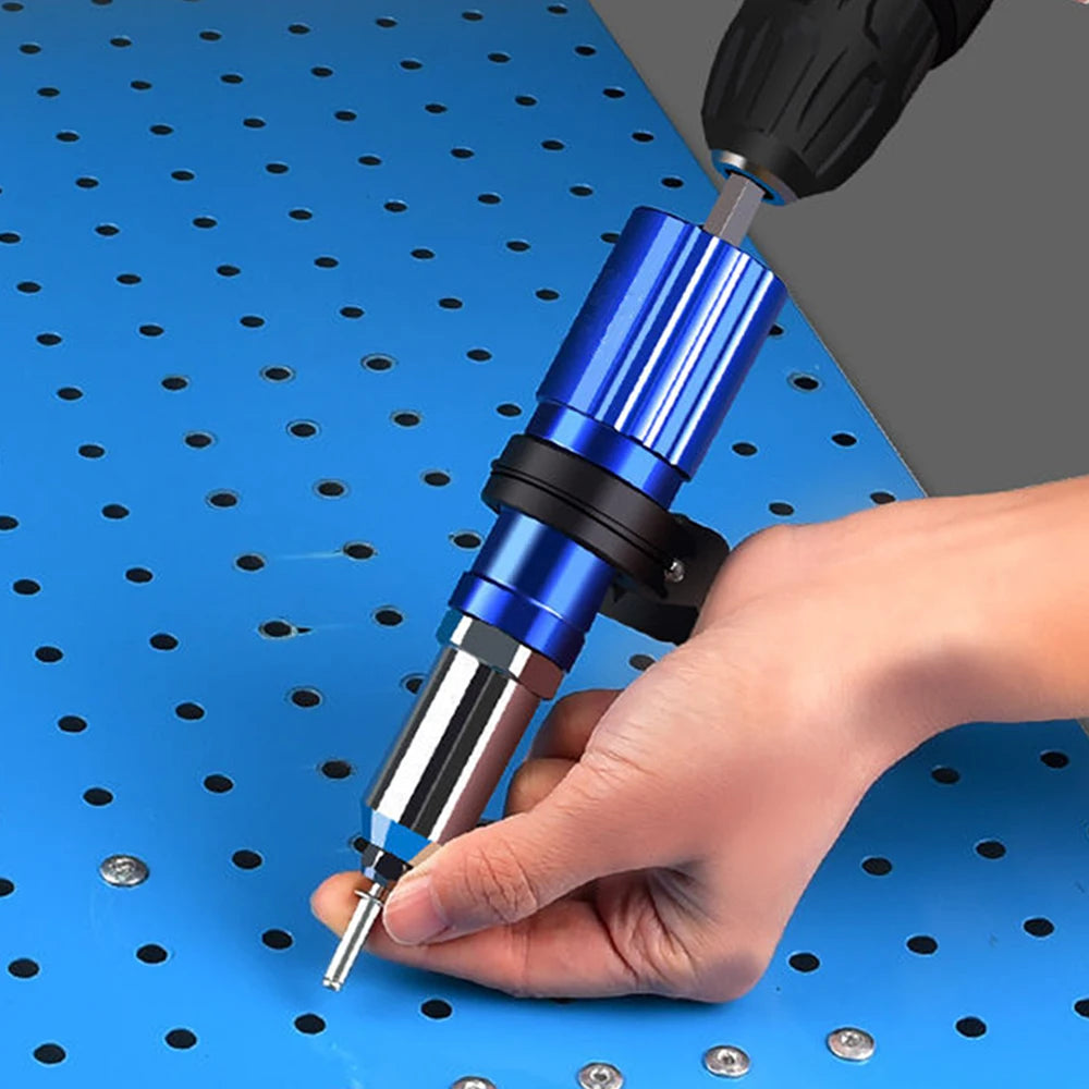 Electric Rivet Gun Drill Adapter 2.4–4.8mm | Cordless Riveting Tool Peaceful Pleasures Health and Wellness
