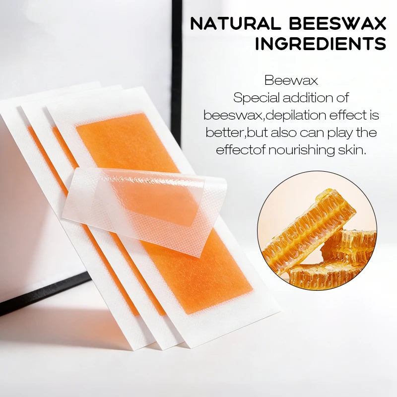 60-Side Cold Wax Strips – Face, Arm, Leg & Body Hair Removal