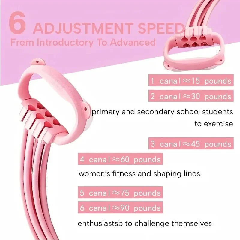 Yoga Stretch Strap 6 Adjustable Loops | Elastic Resistance Band