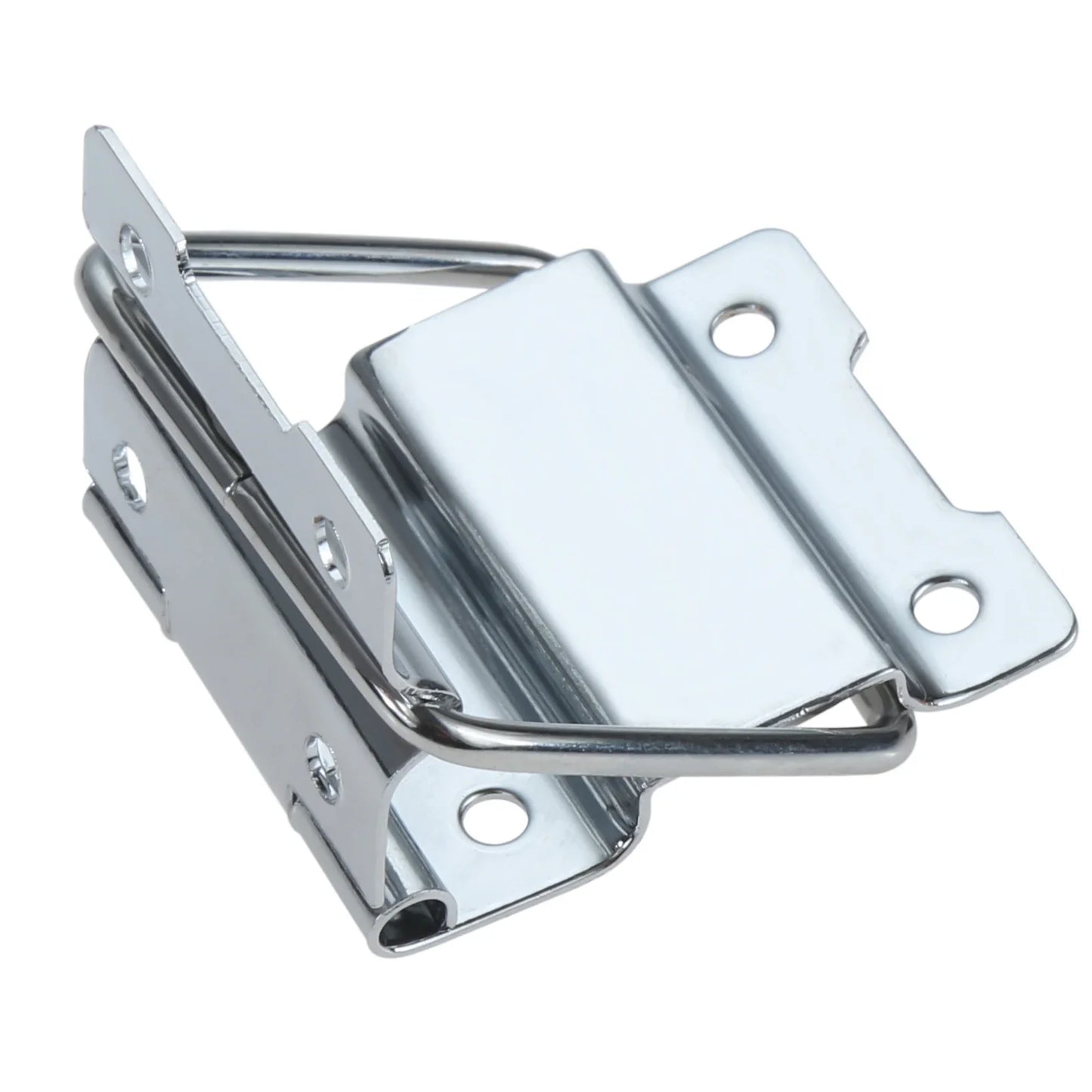 2-Pack Iron Chrome Support Hinges – Toolbox, Cabinet & Luggage