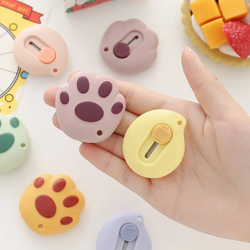 Cute Cat Claw Retractable Utility Knife | School & Office