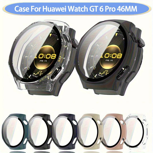 Huawei Watch GT6 46mm Case – PC & Tempered Glass Cover Peaceful Pleasures Health and Wellness