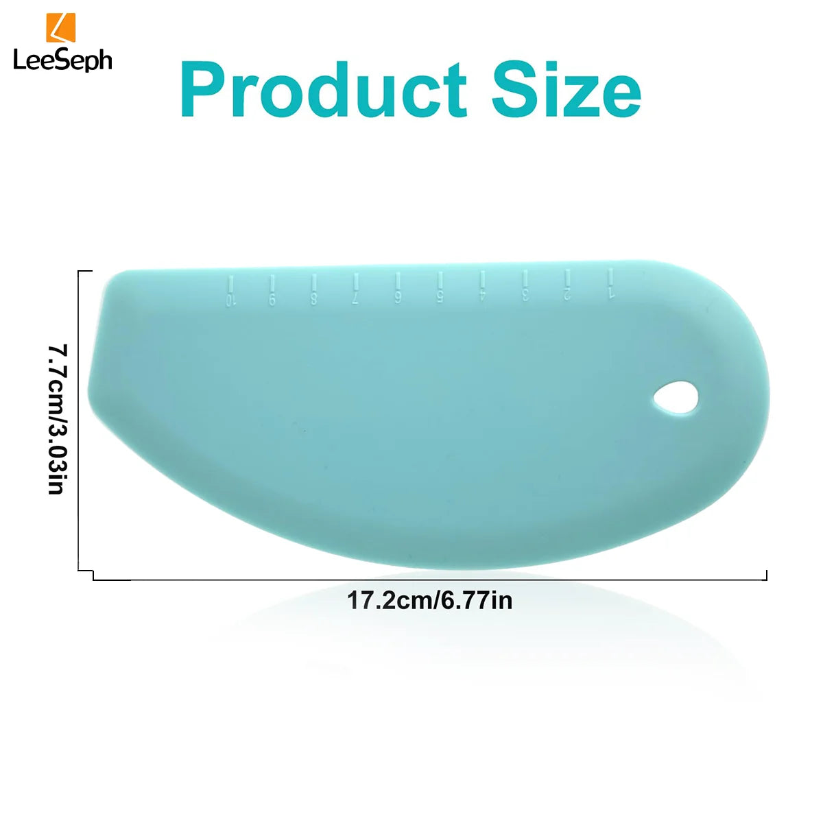 Silicone Dough Scraper, Bowl Scraper， Dough Cutter for Bread Dough Cake, Flexible Multipurpose Kitchen Pastry Cutter Tool Peaceful Pleasures Health and Wellness