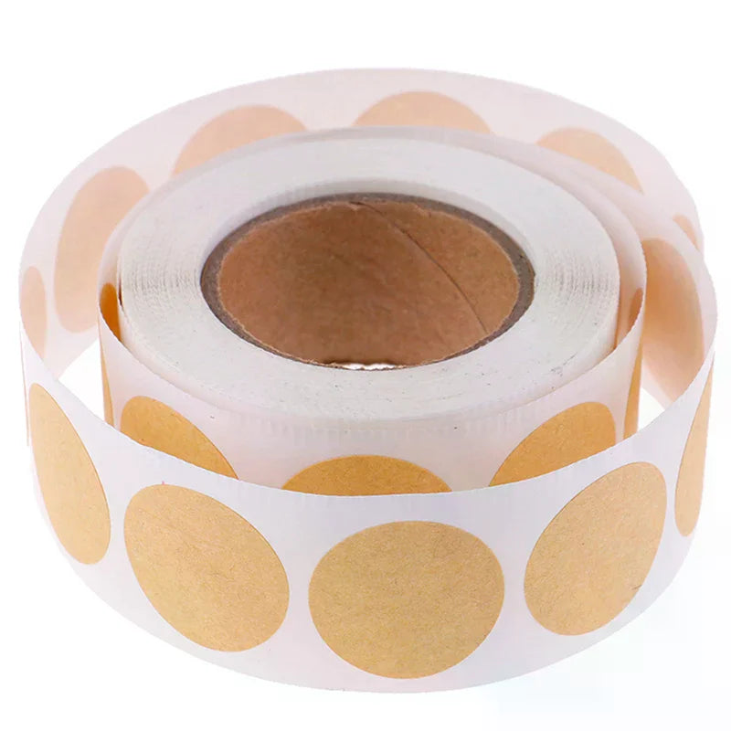 500pcs Blank Round Stickers – 1-Inch DIY Sealing Labels Craft Sticker Labels Peaceful Pleasures Health and Wellness