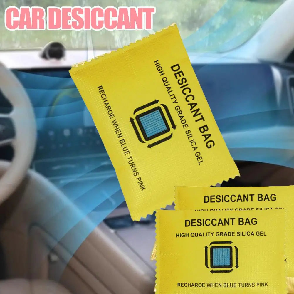 Color Changing Silica Gel Desiccant Car Dehumidifier Bag Home Moisture Absorber Vehicle Moisture Proof Pouch Peaceful Pleasures Health and Wellness
