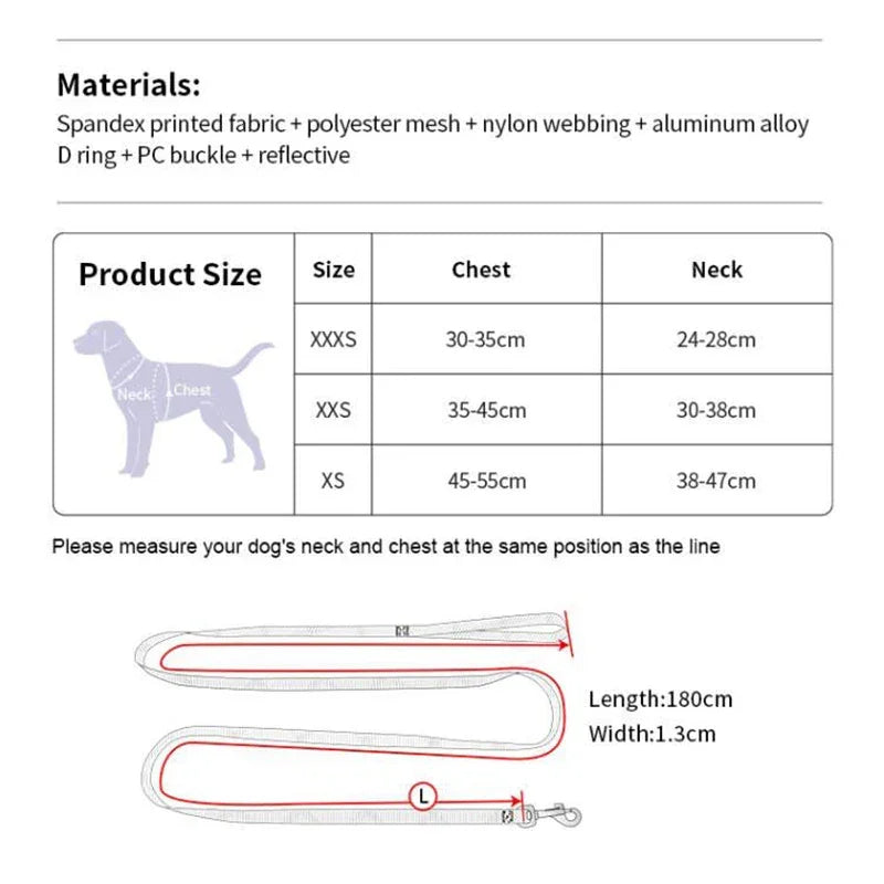 TRUELOVE Pet Pet Harness and Leash Set Lightweight Adjustable Quick-Release and Durable for Small Dogs and Cats TLH2918 Peaceful Pleasures Health and Wellness