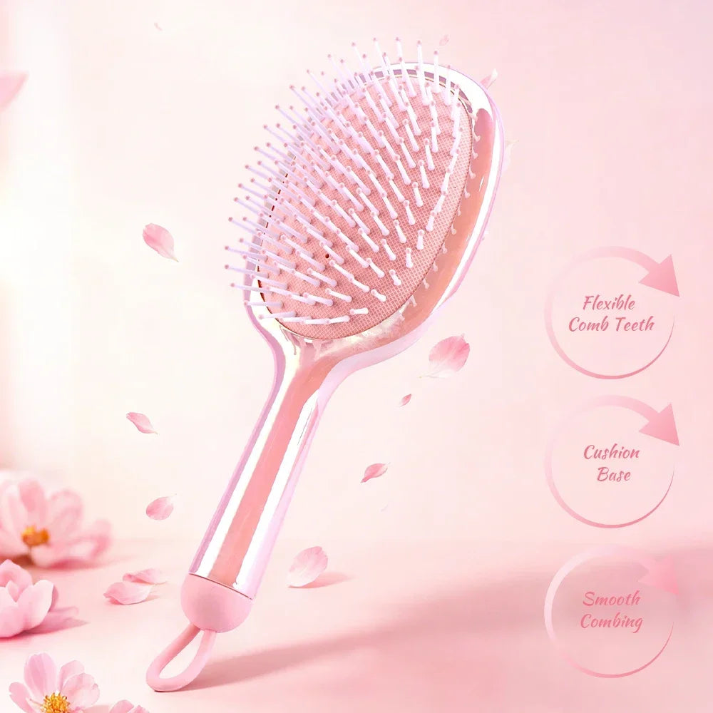 Air Cushion Hair Brush – Detangling Scalp Massager, Wet & Dry