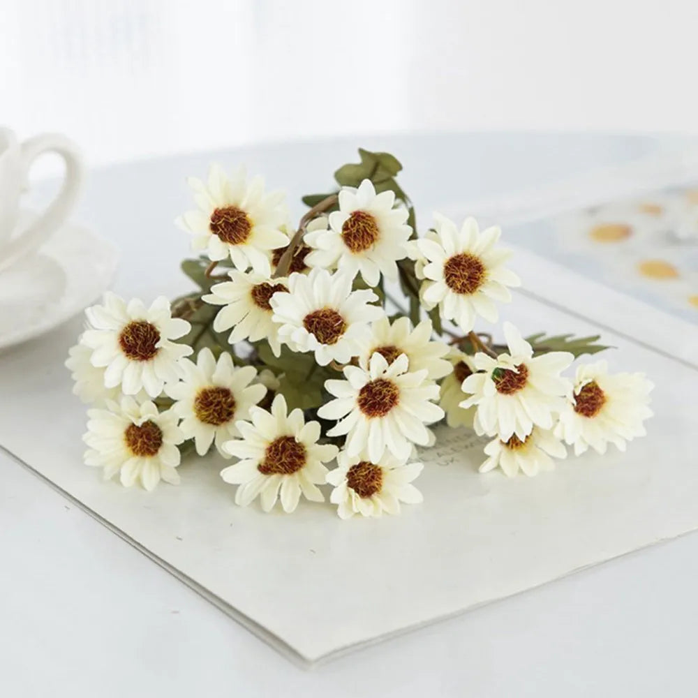 Silk Daisy Artificial Flowers for Wedding, Home & Garden Decor