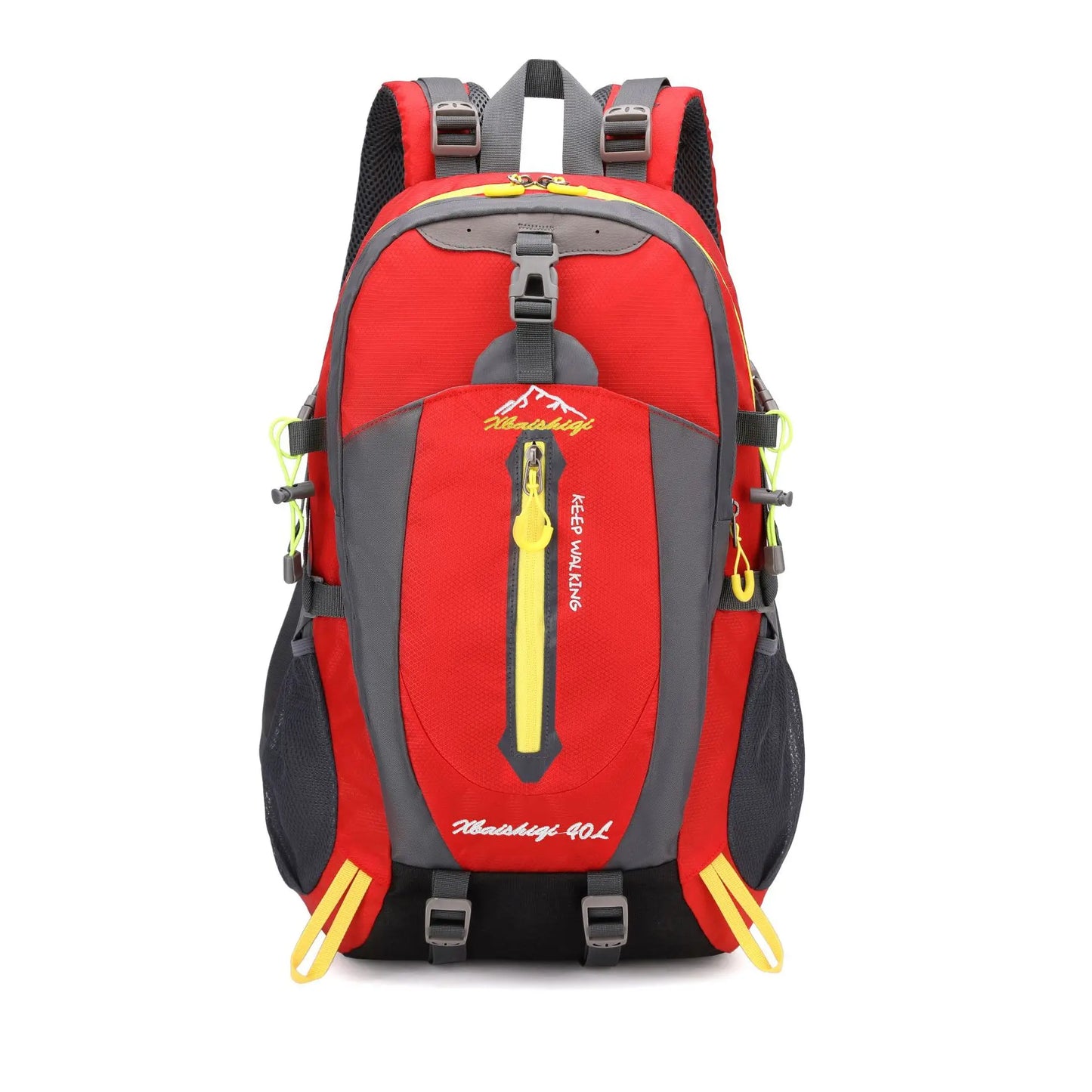 Outdoor hiking backpack waterproof trekking camping rucksack men's casual travel bag new sports backpack Peaceful Pleasures Health and Wellness red