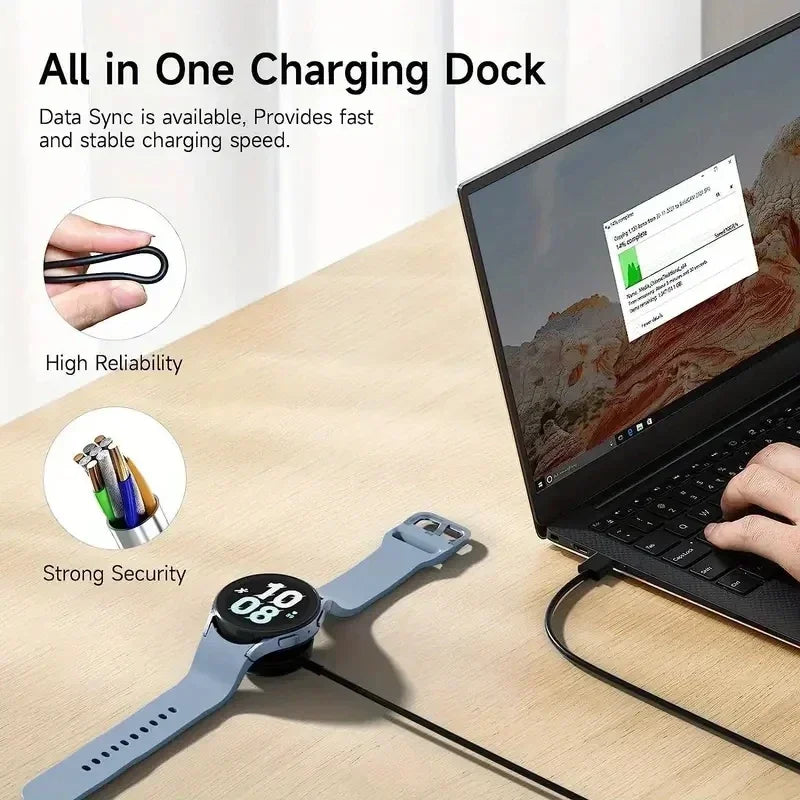 Wireless Charger for Samsung Galaxy Watch 5/4/3 Active Gear Peaceful Pleasures Health and Wellness