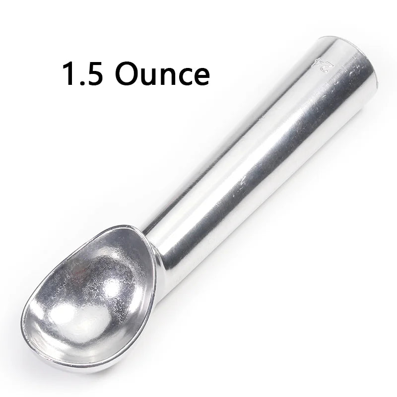 Nonstick Anti-Freeze Ice Cream Scoop and Frozen Dessert Scoop,1.5 and 2 Ounce Peaceful Pleasures Health and Wellness 1.5 Ounces Silver