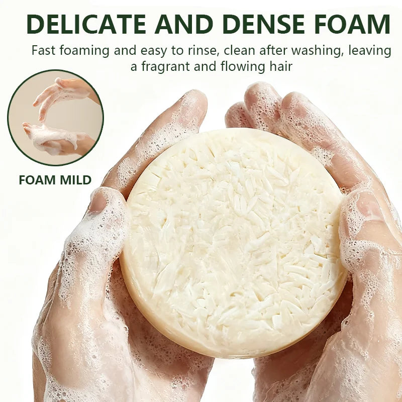 YUITIKUE Cypress Ginseng Rosemary Shampoo Bar – Soft Shiny Hair Solid Shampoo Bar Peaceful Pleasures Health and Wellness