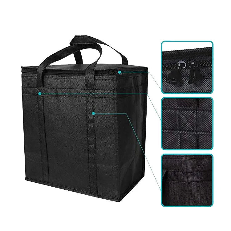 Camping Cooler Bag for Fresh Beverage and Fruit Box Made of Non-Woven Picnic Lunch Bag for Outdoor Insulated Bag for Family Peaceful Pleasures Health and Wellness