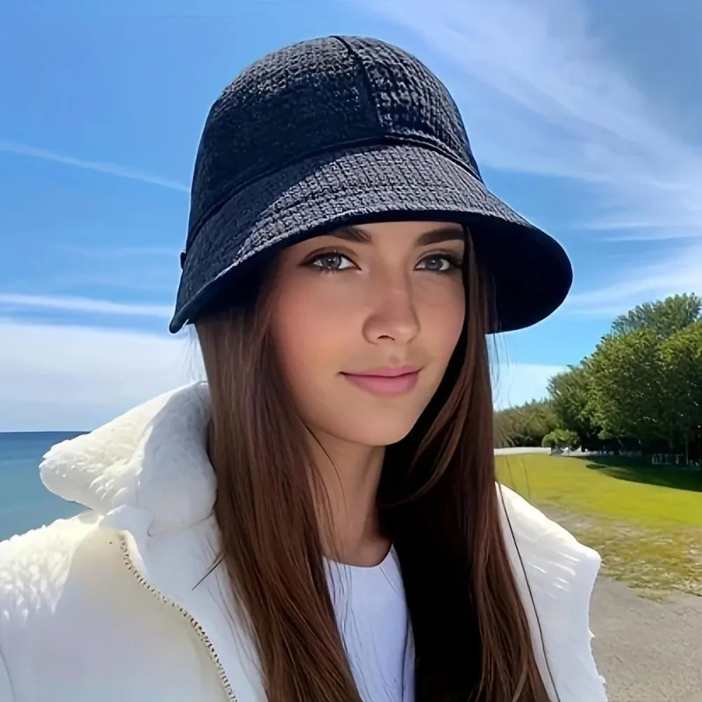 Women's Waffle Drawstring Baseball Cap | Sun Hat for Beach