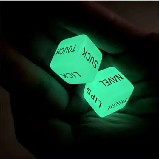 Glow in the Dark Dice 16mm – Acrylic Party Game Dice Glow Party Dice Peaceful Pleasures Health and Wellness