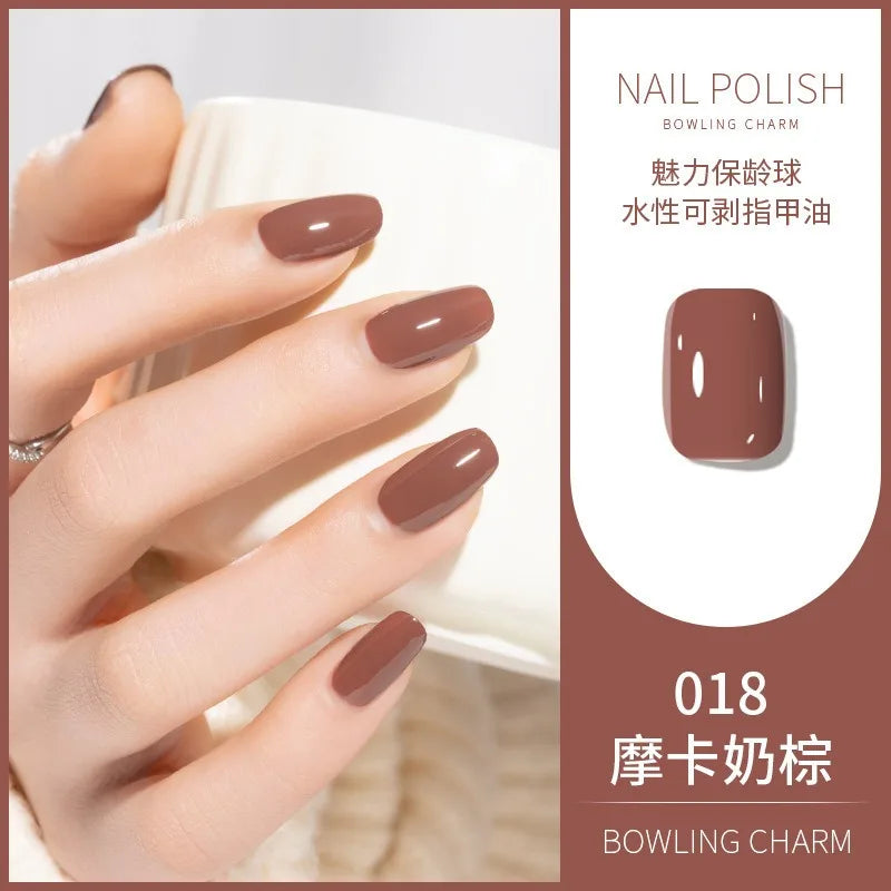 40 Colors Water-Based Nail Polish | Quick Dry No-Lamp Tearable