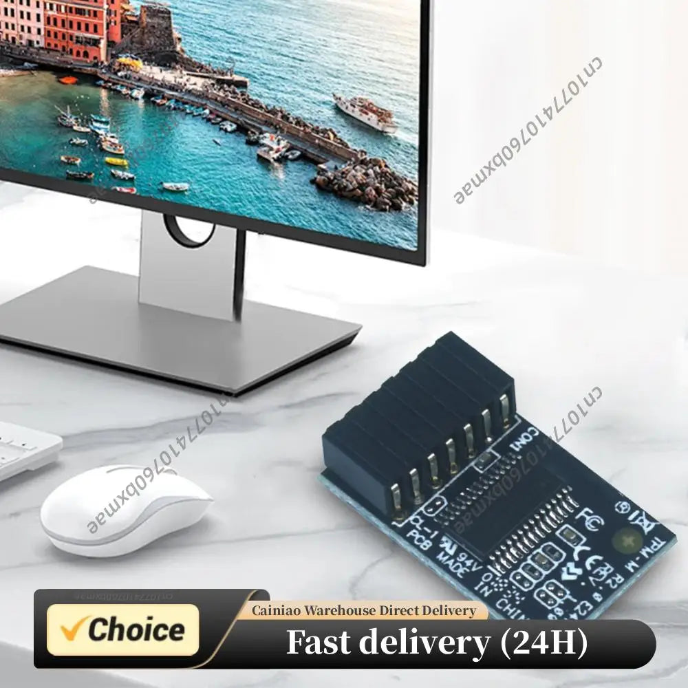 For Asus The Trusted Platform (TPM) Module 14-1 Pin TPM-M R2.0 Hardware Security Chip TPM-M R2.0 Module for Asus Motherboards Peaceful Pleasures Health and Wellness Default Title