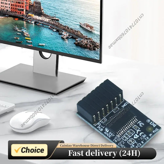For Asus The Trusted Platform (TPM) Module 14-1 Pin TPM-M R2.0 Hardware Security Chip TPM-M R2.0 Module for Asus Motherboards Peaceful Pleasures Health and Wellness Default Title