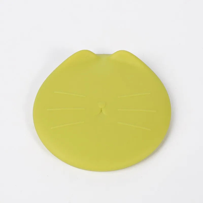 Pet Can Spoon & Lid Set | Cat Pattern, Food-Grade TPR