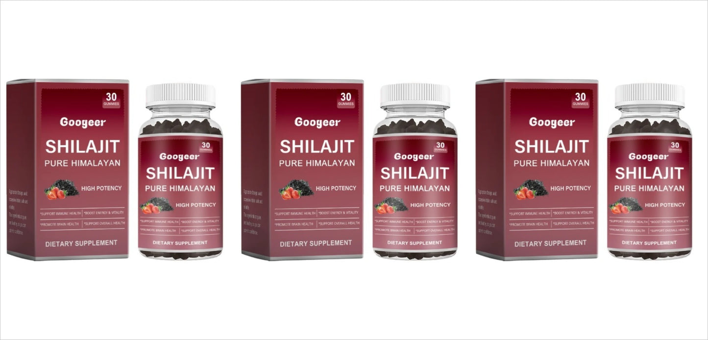 Googeer Shilajit Gummies | Pure Himalayan | 30 Count