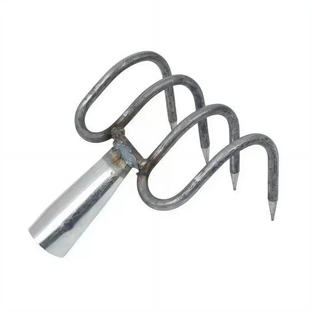 4-Tine Steel Garden Cultivator Fork Head | Weeding & Digging