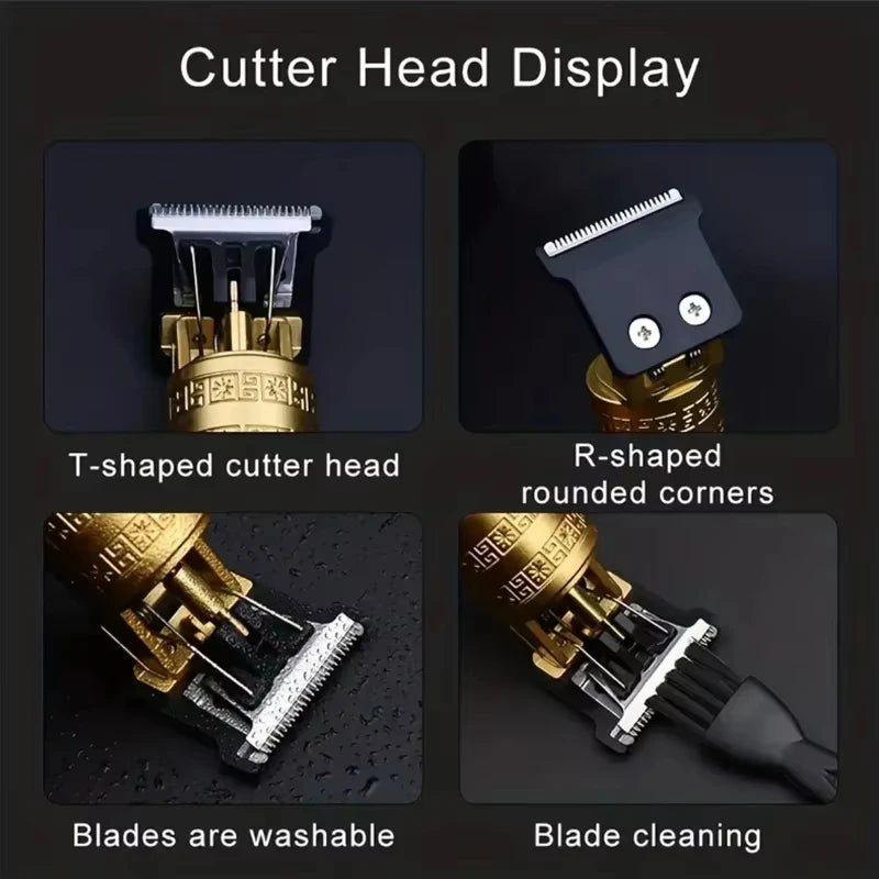 XMSJ T9 Electric Hair Clipper & Beard Trimmer USB Rechargeable