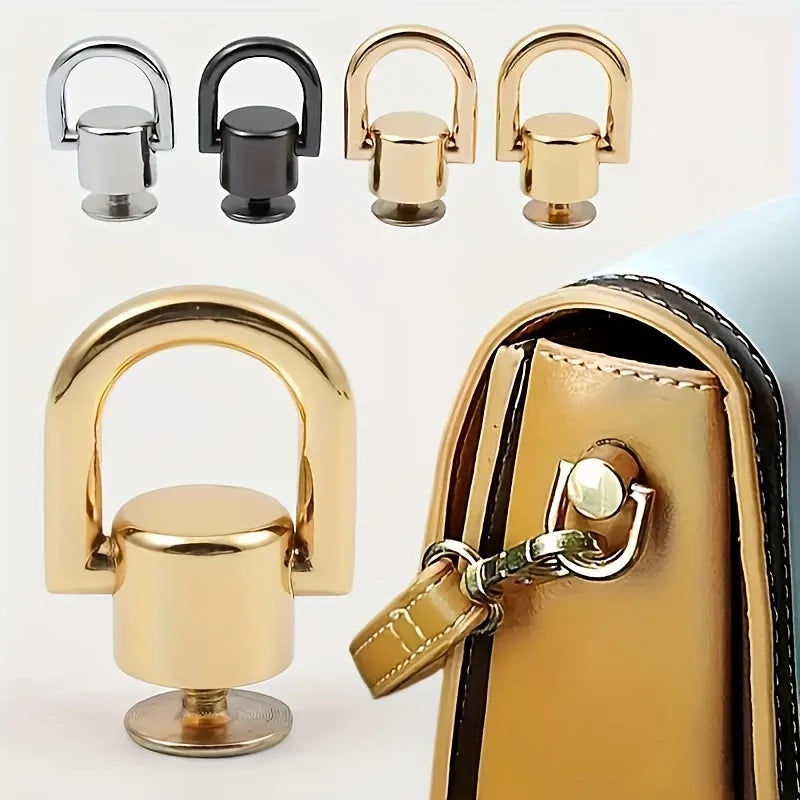 D Rings Rivets Leather Purse Stud Screw Metal Ring Studs Wallet Strap