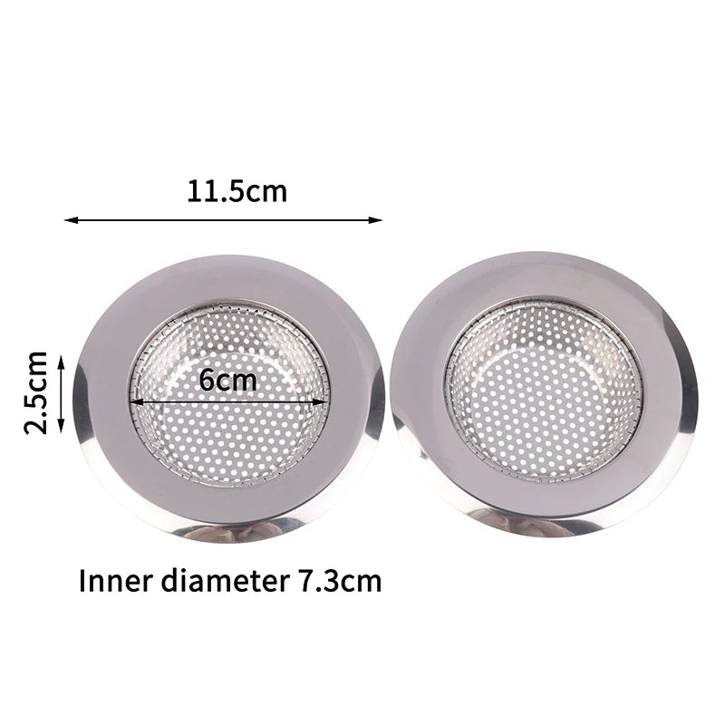 Stainless Steel Drain Hair Catcher Sink & Shower Filter Mesh