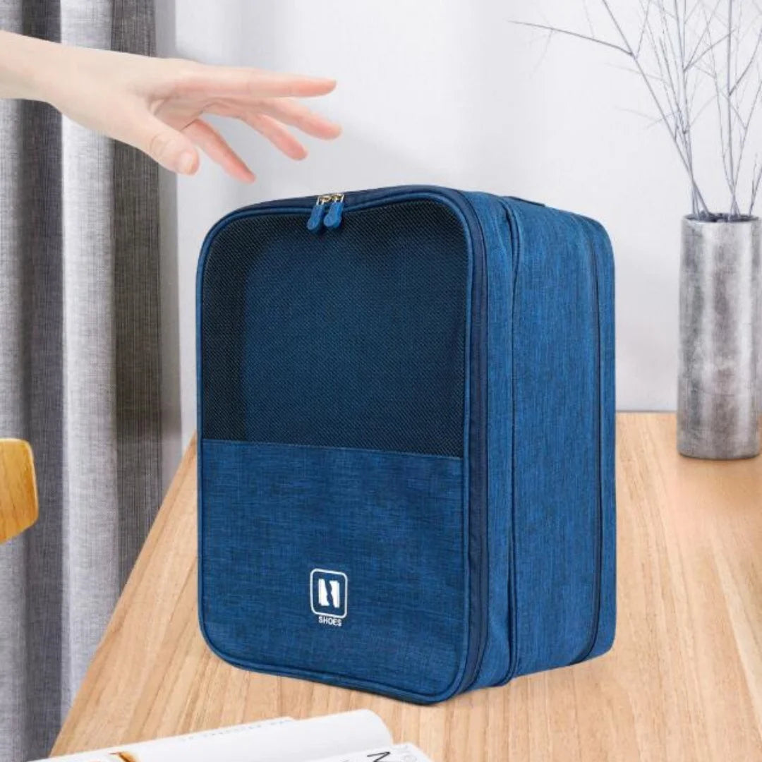 Waterproof Travel Shoe Bag – 3 Pairs Packing Cube with Handle