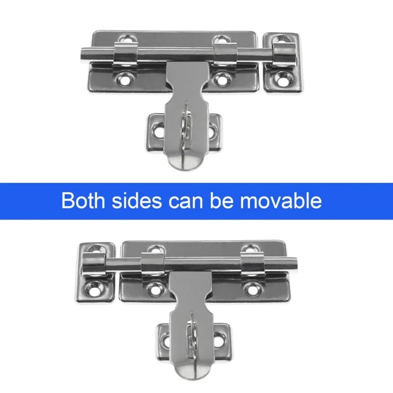 1 Set 4/6/8 Inch Hardware Door Lock,Stainless Steel Barrel Bolt Latch With Padlock Clasp for Locking Door Window Drawer Cupboard Peaceful Pleasures Health and Wellness