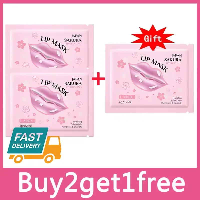 Sakura Hydrating Lip Mask – Exfoliating & Moisturizing Korean Lip Care