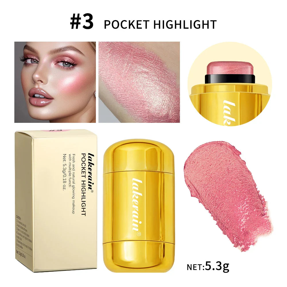 3-in-1 Blush Stick – Cheek Tint, Lip Gloss & Face Rouge
