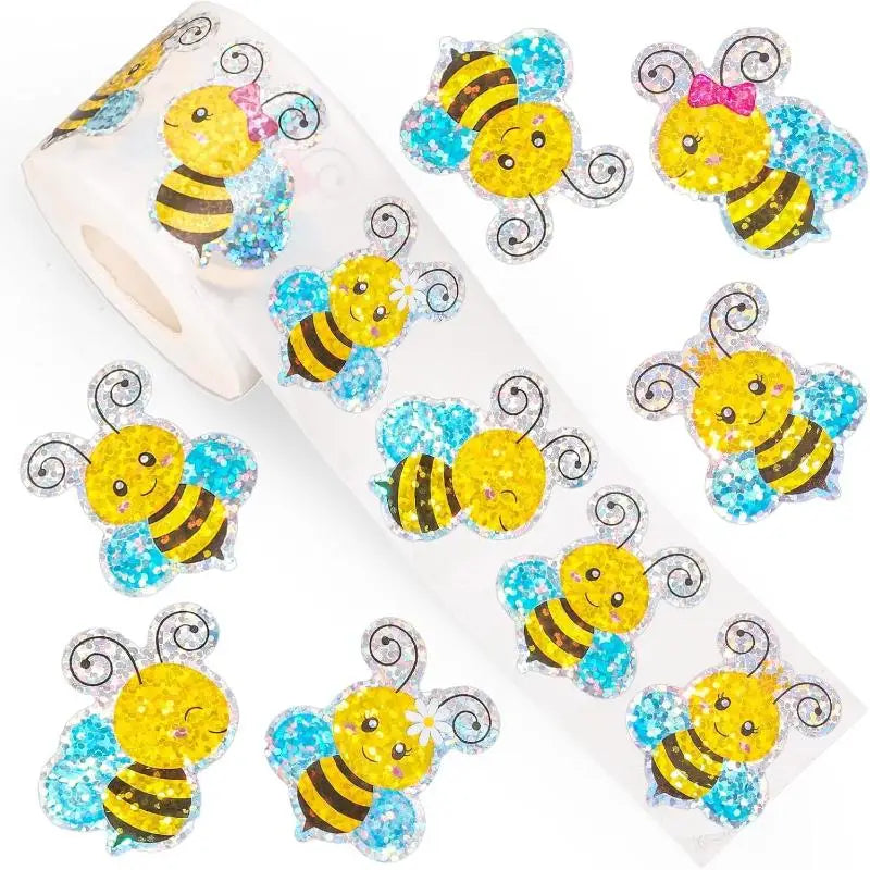 500pcs Glitter Flower Stickers for Party, Scrapbooking & Gifts Craft Stickers Set Peaceful Pleasures Health and Wellness A2