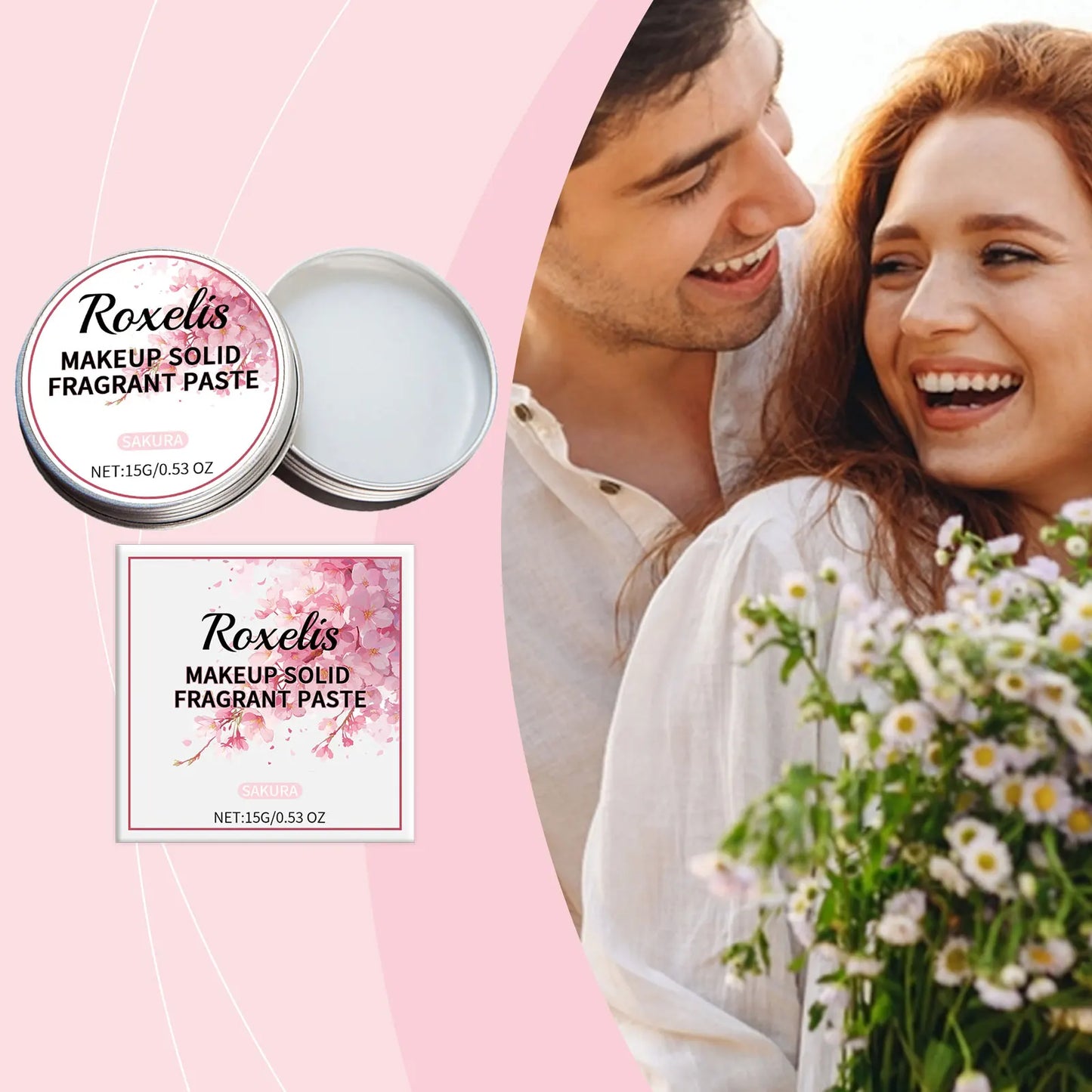 ROXELIS Sakura Solid Perfume Balm | Cherry Blossom Travel Scent