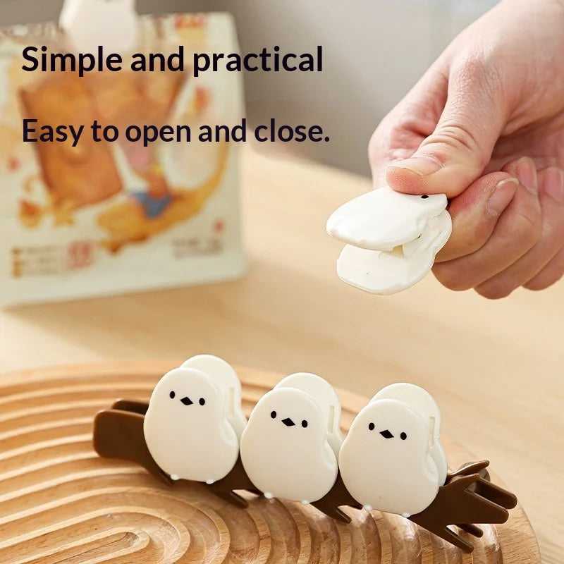 Multifunctional Bird Magnetic Sealing Clip Moisture-Proof Fresh-Keeping Food Bag Clip for Refrigerator Decoration Kitchen Tools Peaceful Pleasures Health and Wellness
