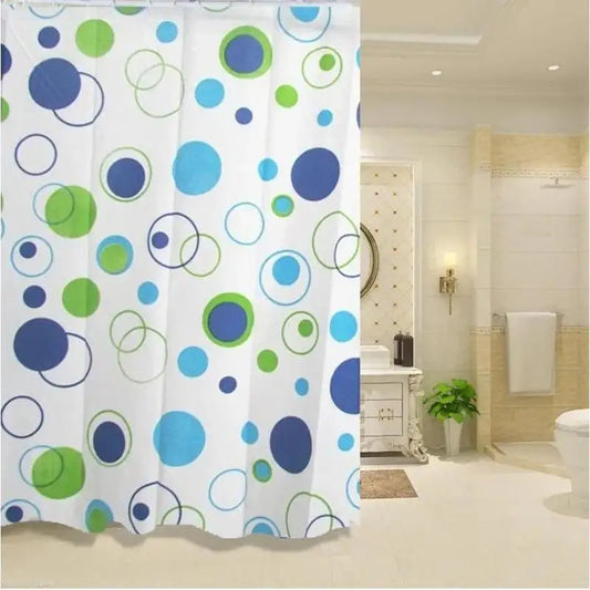 Creative Ocean Creature Bathroom Curtains Geometric Pattern Peaceful Pleasures Health and Wellness