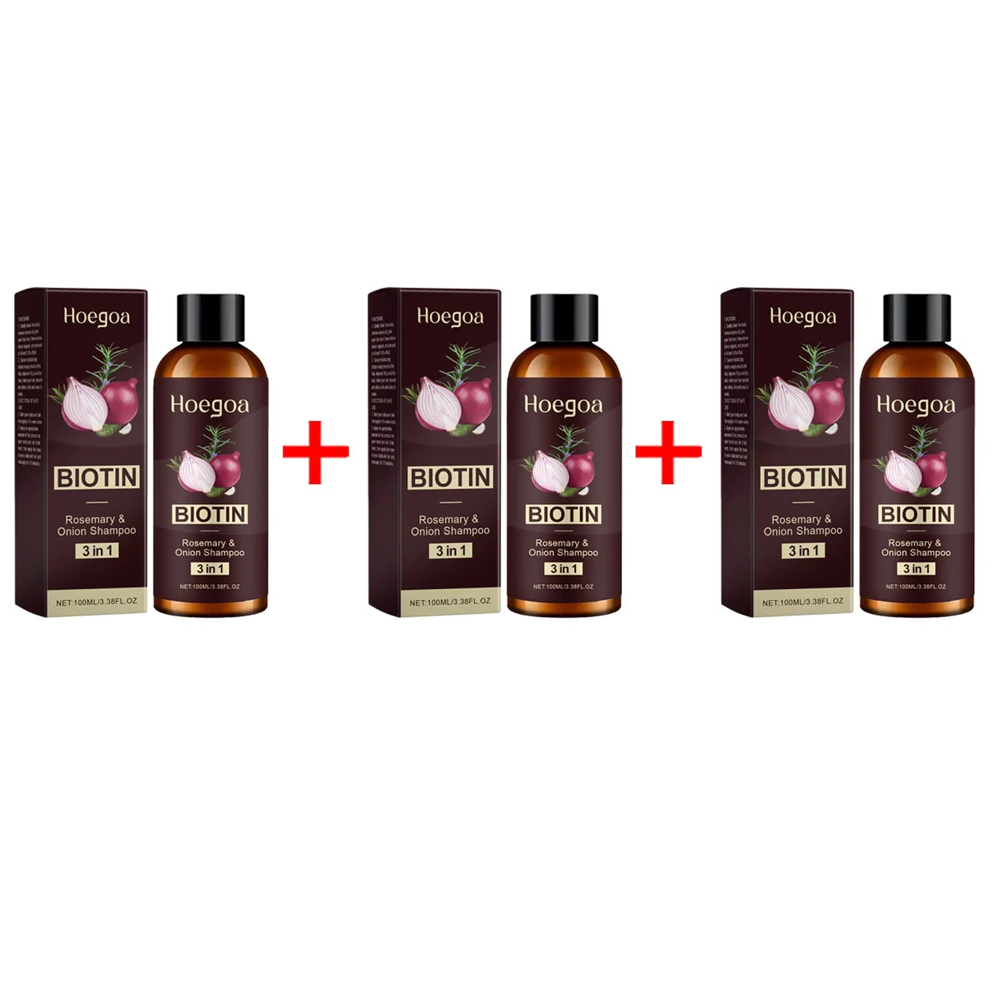 HOEGOA Red Onion Shampoo – Scalp Repair & Anti-Dandruff