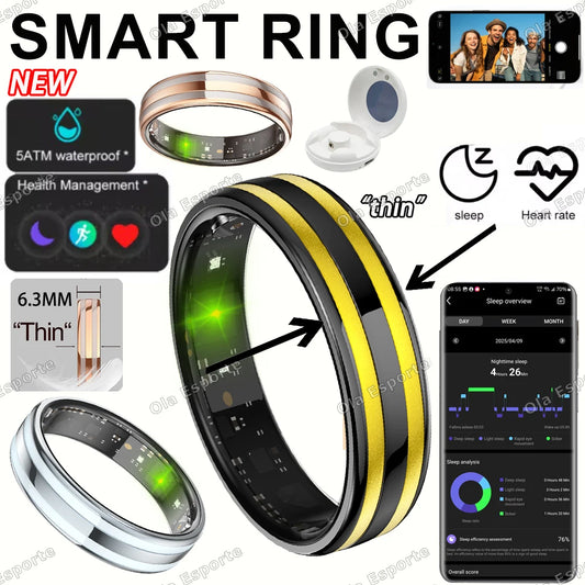 Ola Esporte Smart Ring – Fitness & Health Tracker | Unisex Smart Ring Tracker Peaceful Pleasures Health and Wellness