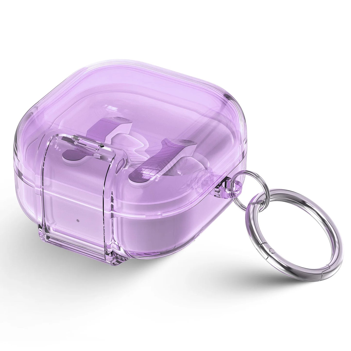 New TPU Case For Samsung Buds4/Buds4Pro Wireless Earbuds Cover For Samsung Buds 4/Buds 4Pro Shockproof Protective Sleeve Peaceful Pleasures Health and Wellness translucent purple