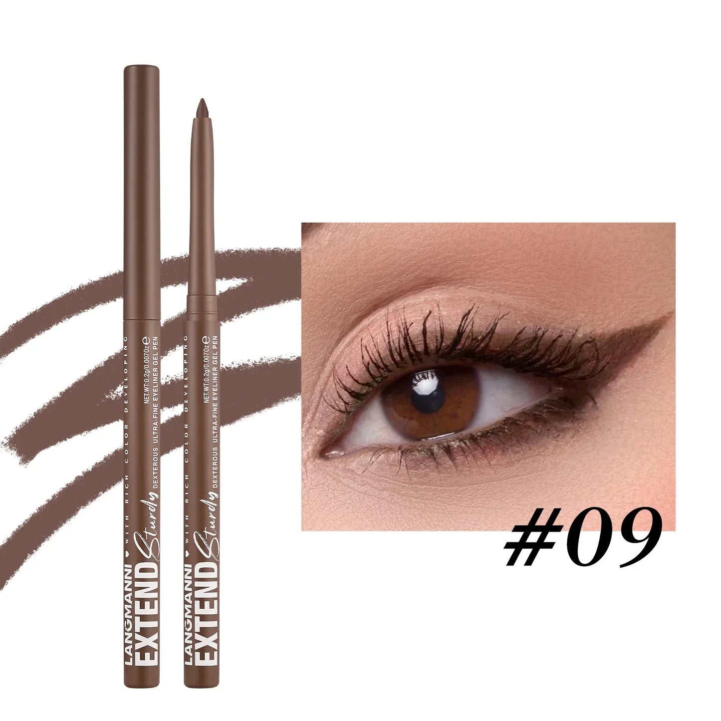 2-in-1 Waterproof Eyeliner & Eye Shadow Pencil | 12 Colors