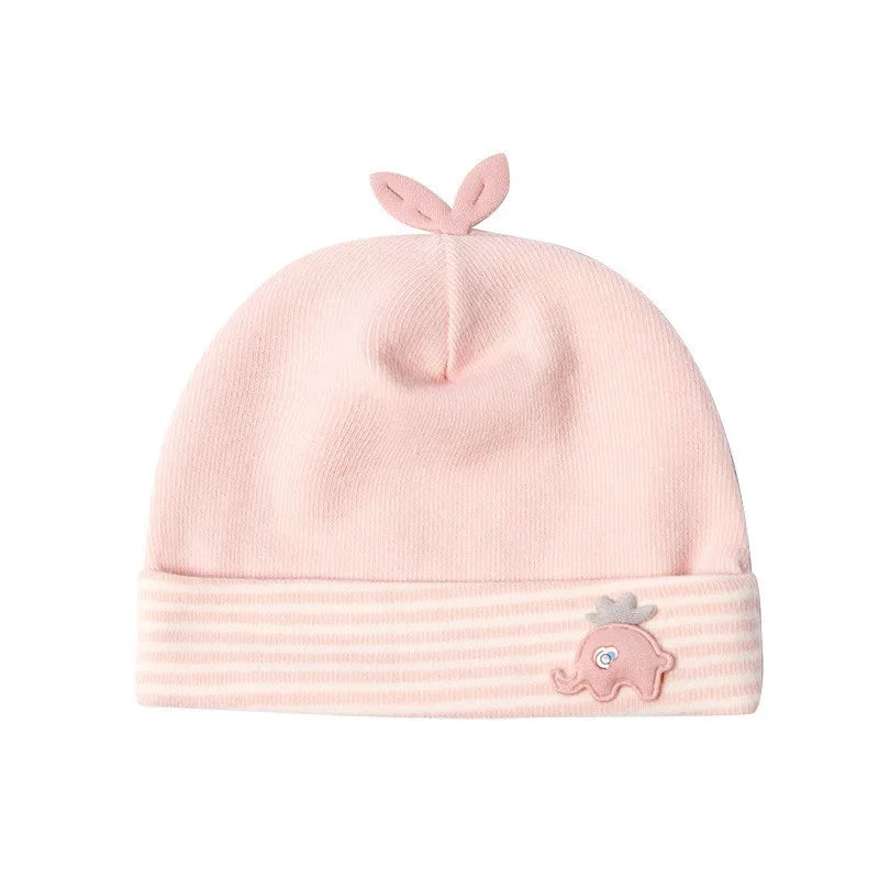 Soft Cotton Newborn Baby Beanie Hat | Boys & Girls 0-12 Months