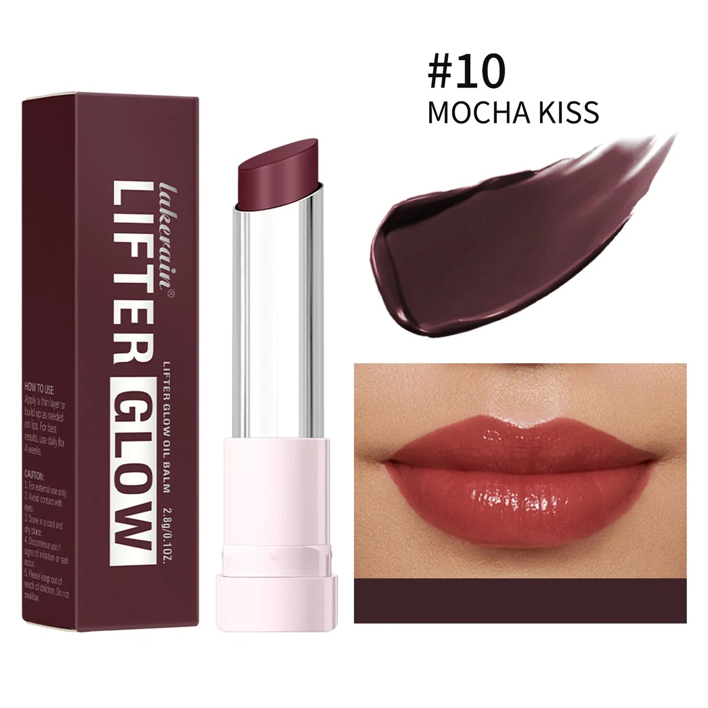 Lifter Glaze Oil Lip Balm – Hyaluronic Acid & 24HR Hydration Lip Balm Gloss Oasis Select 10MOCHA KISS