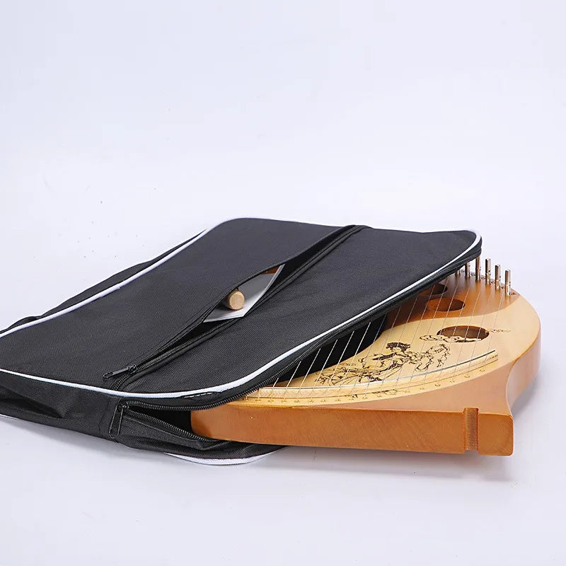 Water Resistant 10 16 19 21 24 String Lyre Harp Case Strings